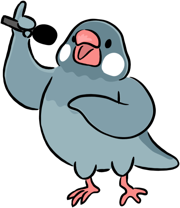鳥が歌うイラスト